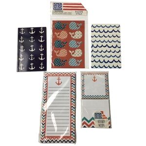 Target Planner Accessories Patriotic Whales Red White Blue Anchor Mini Journals